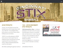 Tablet Screenshot of cincinnatistix.com